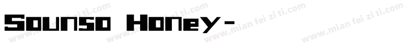 Sounso Honey字体转换
